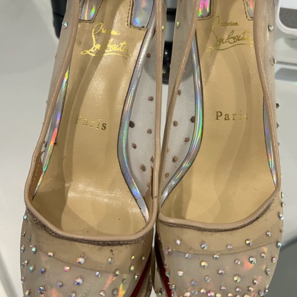 CHRISTIAN LOUBOUTIN FOLLIES STRASS SIZE 38 - Picture 7 of 7